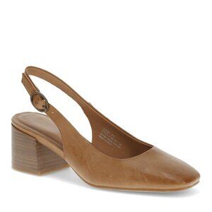 69$ Baretraps Ester Block Heel Slingback Pumps Size 9 US Almond Brown